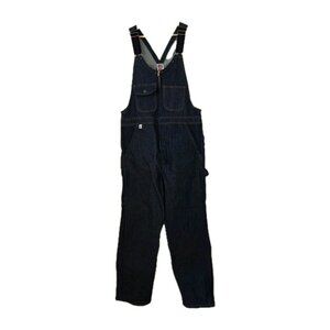 Big Bill Bib Overall Mens 36 R Navy Denim 92 NAY 47246 Carpenter Unlined Pockets